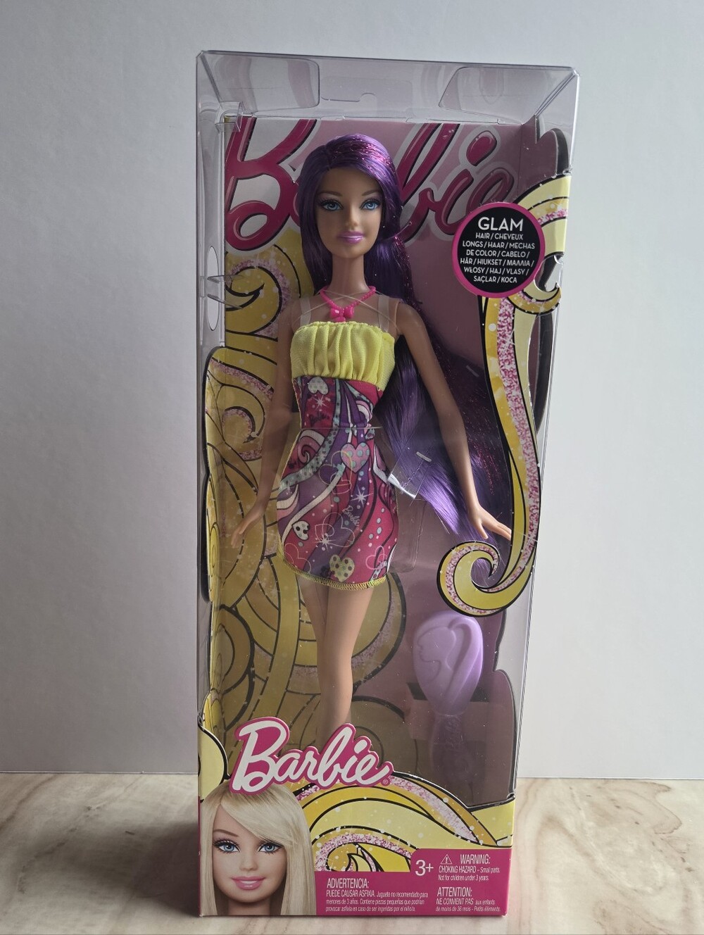 Barbie Hairtastic Purple Hair 2011 Mattel